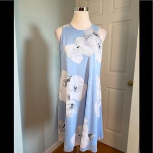 CALVIN KLEIN Floral Watercolor Sheath Dress